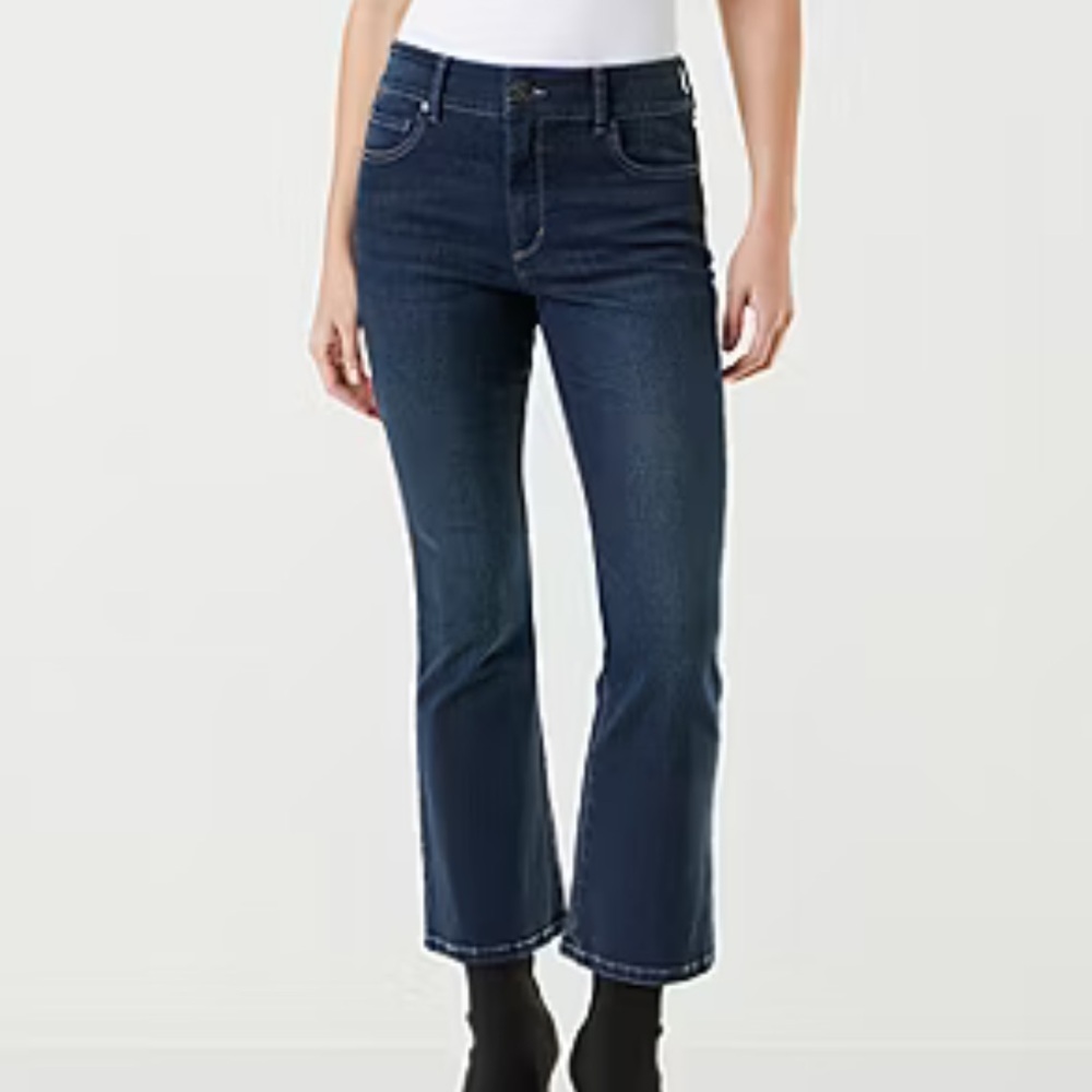 Gloria Vanderbilt Womens High Rise Tummy Sculpt Shape Effect Bootcut Jeans FF